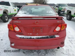 2009 Toyota Corolla XRS with VIN 1NXBE40E59Z102022, listed as a Copart auction lot 45042115 with 92,626 mi miles and Salvage Title. Bid and sale history available at carsss.com. Image 6.