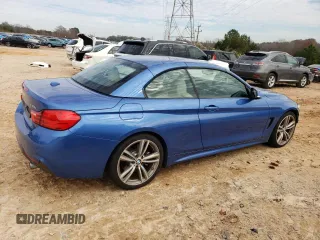 2015 BMW 4 Series 435i with VIN WBA3T3C58FP738896, listed as a Copart auction lot 80750474 with 105,430 mi miles and Salvage Title. Bid and sale history available at carsss.com. Image 3.