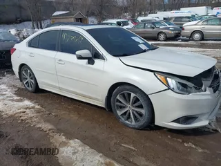 2016 Subaru Legacy 2.5i Limited with VIN 4S3BNAL64G3010829, listed as a IAAI auction lot 41739712 with 117,381 mi miles. Bid and sale history available at carsss.com. Image 1.