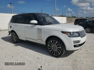 2016 Land Rover Range Rover Autobiography with VIN SALGV2EF0GA307531, listed as a Copart auction lot 53957505 with 53,230 mi miles and Salvage Title. Bid and sale history available at DreamBid. Image 4.
