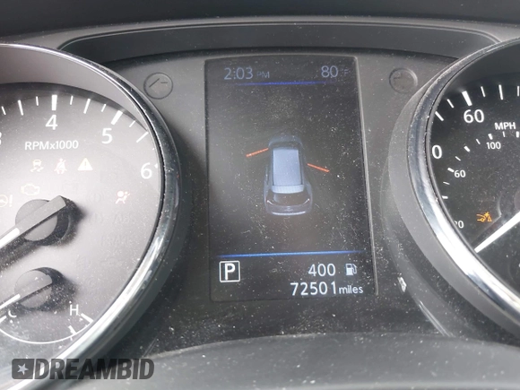 2020 Nissan Rogue S with VIN 5N1AT2MT9LC735022, listed as a IAAI auction lot 42275208 with 72,501 mi miles and . Bid and sale history available at DreamBid. Image 7.