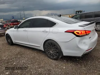2015 Hyundai Genesis 3.8L with VIN KMHGN4JEXFU061998, listed as a Copart auction lot 57831524 with 82,310 mi miles and Clean Title. Bid and sale history available at carsss.com. Image 2.