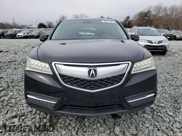 2015 Acura MDX Tech Pkg with VIN 5FRYD3H46FB002750, listed as a Copart auction lot 48331165 with 128,015 mi miles and Salvage Title. Bid and sale history available at carsss.com. Image 5.