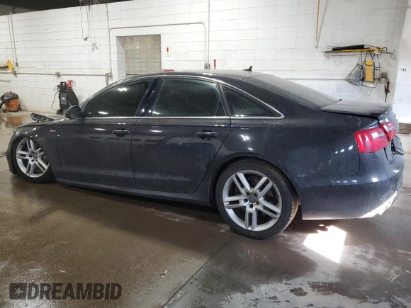 2014 Audi A6 3.0T Prestige with VIN WAUHGAFC1EN031979, listed as a Copart auction lot 48577955 with 0 mi miles and Non Repairable. Bid and sale history available at carsss.com. Image 2.
