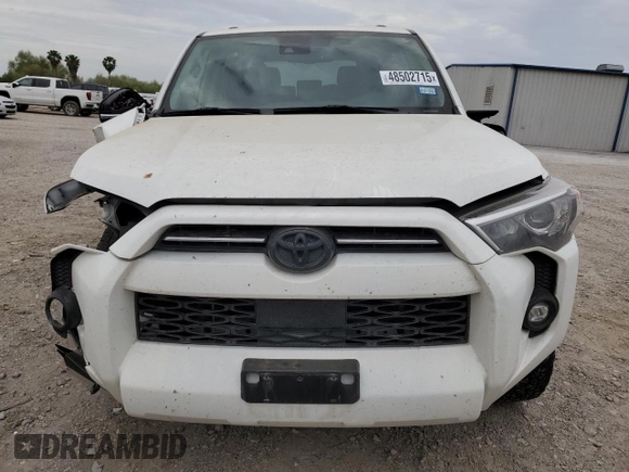 2021 Toyota 4Runner SR5 Premium with VIN JTENU5JR4M5872688, listed as a Copart auction lot 48502715 with 57,409 mi miles and Clean title. Bid and sale history available at DreamBid. Image 5.