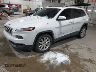 2014 Jeep Cherokee Limited with VIN 1C4PJLDS3EW283569, listed as a IAAI auction lot 41589298 with 128,307 mi miles. Bid and sale history available at carsss.com. Image 17.