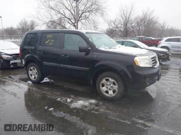 2015 Honda Pilot LX with VIN 5FNYF4H27FB020075, listed as a IAAI auction lot 41509926 with 1 mi miles. Bid and sale history available at carsss.com. Image 1.