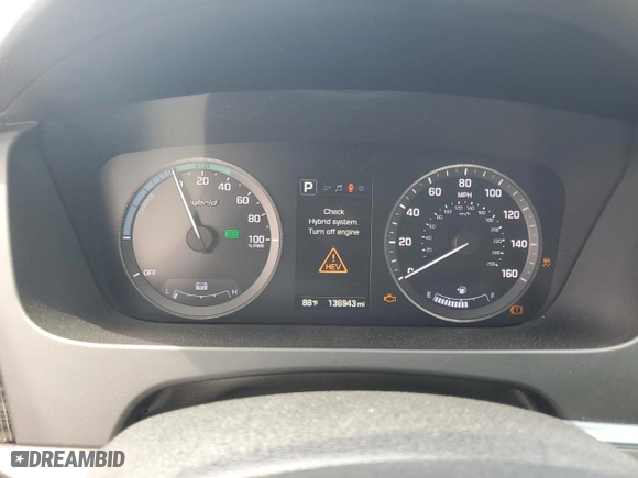 2017 Hyundai Sonata Hybrid Limited with VIN KMHE34L34HA071262, listed as a Copart auction lot 52198895 with 136,943 mi miles and Salvage Title. Bid and sale history available at carsss.com. Image 9.
