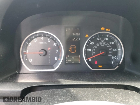 2007 Honda CR-V LX with VIN JHLRE38327C011361, listed as a Copart auction lot 52404595 with 194,296 mi miles and Salvage Title. Bid and sale history available at carsss.com. Image 9.