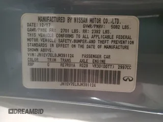 2018 Infiniti Q60 Luxe with VIN JN1EV7EL8JM391124, listed as a Copart auction lot 80746224 with 97,310 mi miles and Salvage Title. Bid and sale history available at carsss.com. Image 13.
