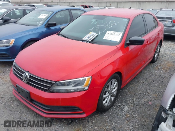 2015 Volkswagen Jetta SE с VIN 3VWD07AJ4FM407209, выставлен на аукционе IAAI как лот 42262291 с пробегом 125 207 миль миль и . История ставок и продаж доступна на DreamBid. Изображение 2.
