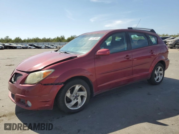 2005 Pontiac Vibe with VIN 5Y2SL63815Z453860, listed as a Copart auction lot 72941984 with 208,938 mi miles and Salvage Title. Bid and sale history available at carsss.com. Image 1.