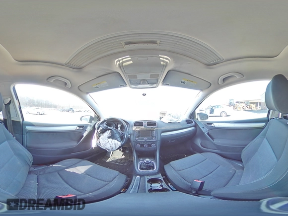 2012 Volkswagen Golf TDI w/Tech Pkg with VIN WVWMM7AJ1CW346839, listed as a Copart auction lot 48751445 with Not provided miles and Salvage title. Bid and sale history available at DreamBid. Image 12.