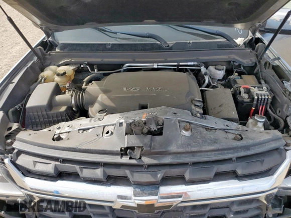 2022 Chevrolet Colorado 2WD LT with VIN 1GCGSCEN1N1222921, listed as a Copart auction lot 58193695 with 53,422 mi miles and Salvage title. Bid and sale history available at DreamBid. Image 11.