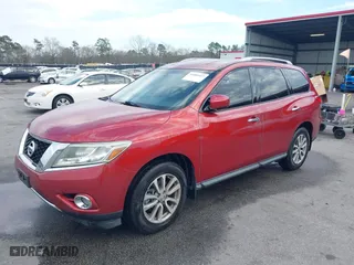2016 Nissan Pathfinder Platinum with VIN 5N1AR2MMXGC658433, listed as a IAAI auction lot 41685557 with 107,695 mi miles. Bid and sale history available at carsss.com. Image 17.
