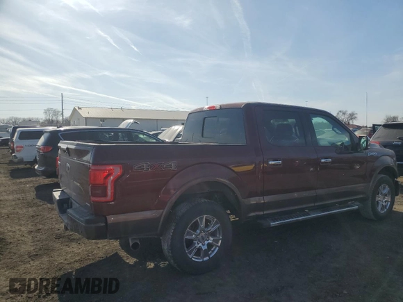 2015 Ford F-150 XLT with VIN 1FTEW1EF5FKD43164, listed as a Copart auction lot 48677185 with 90,823 mi miles and Salvage Title. Bid and sale history available at carsss.com. Image 3.