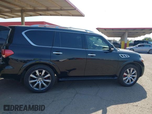 2012 Infiniti QX56 7-passenger with VIN JN8AZ2NF8C9518509, listed as a IAAI auction lot 42732292 with 165,844 mi miles and . Bid and sale history available at DreamBid. Image 13.