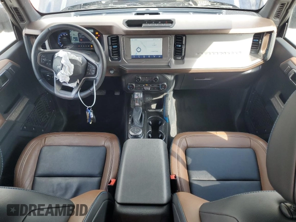 2021 Ford Bronco с VIN 1FMDE5DH8MLA62147, выставлен на аукционе Copart как лот 48059345 с пробегом 19 562 миль миль и Списание • Salvage title. История ставок и продаж доступна на DreamBid. Изображение 8.