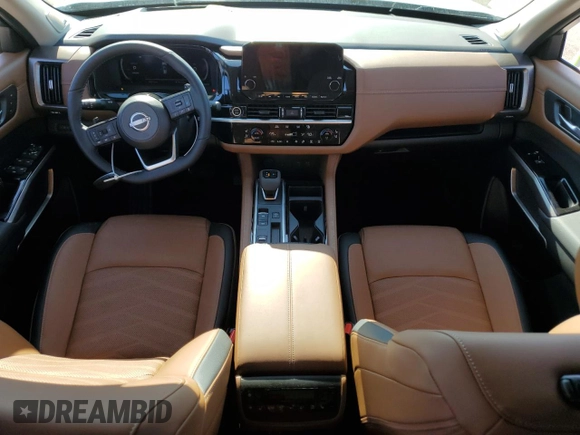 2024 Nissan Pathfinder Platinum with VIN 5N1DR3DG9RC307349, listed as a Copart auction lot 43464825 with 1,077 mi miles and Salvage title. Bid and sale history available at DreamBid. Image 8.