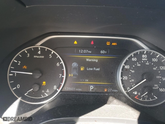 2017 Nissan Maxima SV with VIN 1N4AA6AP2HC445081, listed as a Copart auction lot 43559775 with 128,601 mi miles and Salvage Title. Bid and sale history available at carsss.com. Image 9.