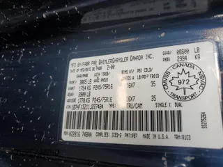 2001 Dodge 1500 z VIN 1B7HF13Z11J227484, wystawiony jako Copart lot #57550225 z przebiegiem Nie podano mil oraz Szkoda całkowita • Salvage title. Historia ofert i sprzedaży dostępna na DreamBid. Obrazek 12.
