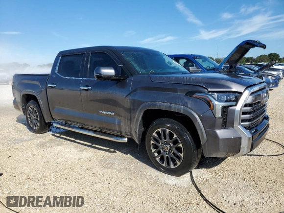 2022 Toyota Tundra 2WD Limited with VIN 5TFJA5AB6NX001537, listed as a Copart auction lot 73872764 with 24,564 mi miles and Salvage Title. Bid and sale history available at carsss.com. Image 4.