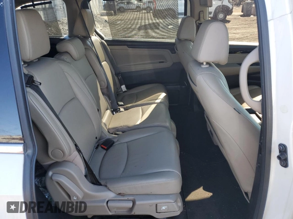 2019 Honda Odyssey Elite with VIN 5FNRL6H93KB072349, listed as a Copart auction lot 47369135 with 34,533 mi miles and Salvage Title. Bid and sale history available at DreamBid. Image 11.