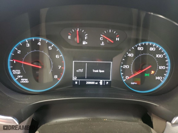 2019 Chevrolet Malibu LT with VIN 1G1ZD5STXKF227138, listed as a Copart auction lot 46778705 with 208,680 mi miles and Salvage Title. Bid and sale history available at carsss.com. Image 9.