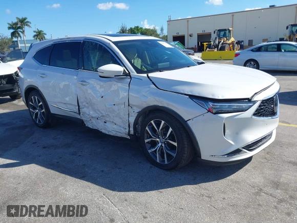 2023 Acura MDX w/Technology Package with VIN 5J8YD9H49PL005534, listed as a IAAI auction lot 41597347 with 14,950 mi miles. Bid and sale history available at carsss.com. Image 1.