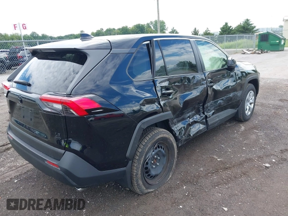 2022 Toyota RAV4 LE with VIN JTMF1RFV6ND088373, listed as a IAAI auction lot 42645055 with 33,048 mi miles and . Bid and sale history available at DreamBid. Image 4.