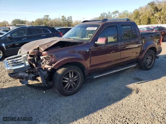 2007 Ford Explorer Sport Trac Limited with VIN 1FMEU33807UA38498, listed as a Copart auction lot 45792895 with 154,163 mi miles and Salvage Title. Bid and sale history available at carsss.com. Image 1.