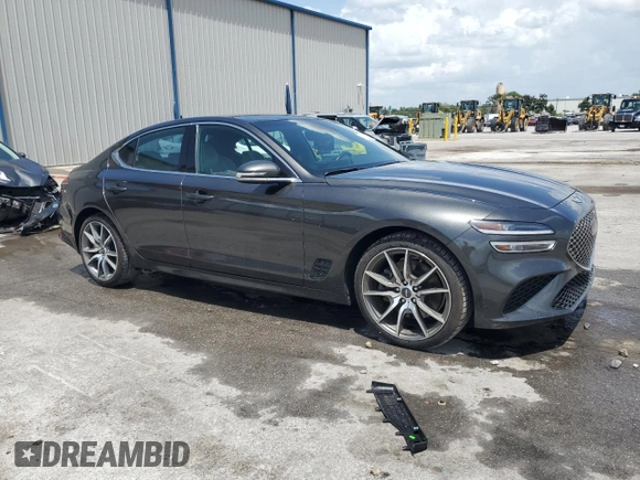 2022 Genesis G70 3.3T с VIN KMTG54TE3NU098344, выставлен на аукционе Copart как лот 60034105 с пробегом 39 487 миль миль и Списание • Salvage title. История ставок и продаж доступна на DreamBid. Изображение 4.