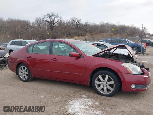 2005 Nissan Maxima 3.5 SL with VIN 1N4BA41E75C808199, listed as a IAAI auction lot 41287107 with 845,005 mi miles. Bid and sale history available at carsss.com. Image 13.