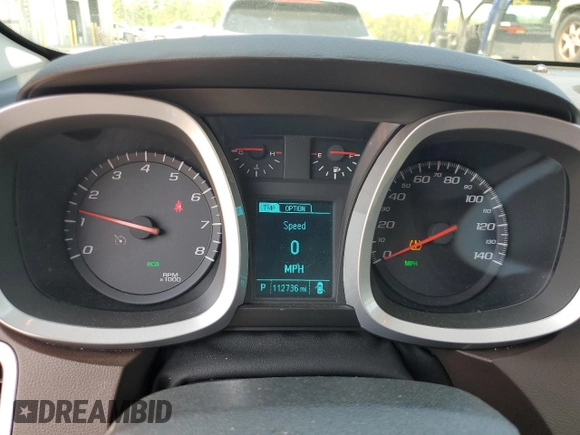 2014 Chevrolet Equinox LTZ with VIN 1GNALDEK5EZ135644, listed as a Copart auction lot 51058905 with 112,736 mi miles and Salvage Title. Bid and sale history available at carsss.com. Image 9.