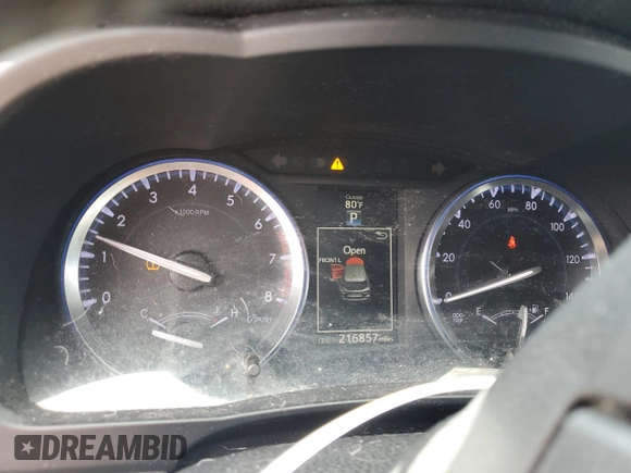 2014 Toyota Highlander Limited with VIN 5TDYKRFH9ES020475, listed as a Copart auction lot 58909925 with 216,857 mi miles and Salvage title. Bid and sale history available at DreamBid. Image 9.