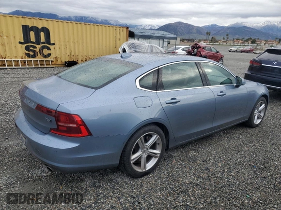2018 Volvo S90 Momentum with VIN LVY982MK5JP026876, listed as a Copart auction lot 48429775 with 57,325 mi miles and Salvage Title. Bid and sale history available at carsss.com. Image 3.