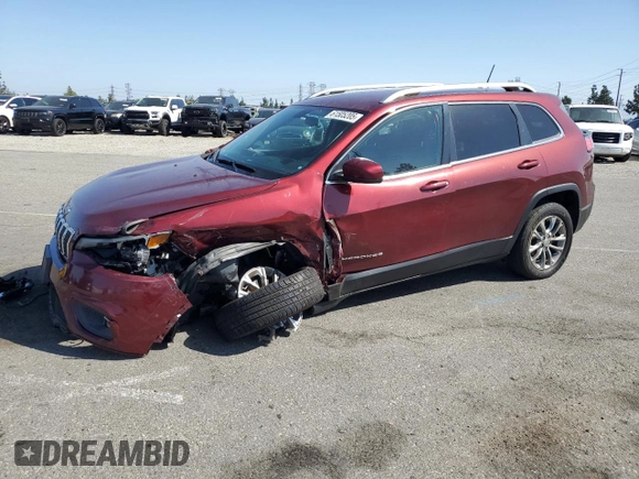 2019 Jeep Cherokee Latitude Plus z VIN 1C4PJLLB7KD308143, wystawiony jako Copart lot #61505205 z przebiegiem 94 897 mil mil oraz Szkoda całkowita • Salvage title. Historia ofert i sprzedaży dostępna na DreamBid. Obrazek 1.
