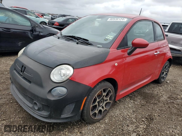 2013 FIAT 500 Turbo with VIN 3C3CFFHH9DT560167, listed as a Copart auction lot 80938124 with 95,333 mi miles and Clean title. Bid and sale history available at DreamBid. Image 1.