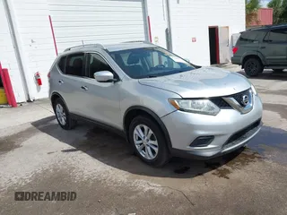 2015 Nissan Rogue S with VIN KNMAT2MT1FP502091, listed as a IAAI auction lot 41940559 with 360,915 mi miles and . Bid and sale history available at DreamBid. Image 1.