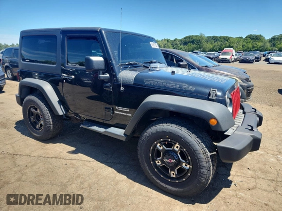 2013 Jeep Wrangler Sport with VIN 1C4AJWAG8DL693145, listed as a Copart auction lot 65591835 with 93,313 mi miles and Salvage title. Bid and sale history available at DreamBid. Image 4.