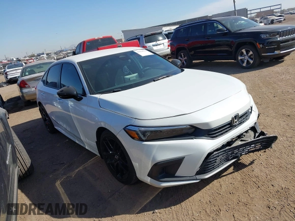 2022 Honda Civic Sport with VIN 2HGFE2F58NH508456, listed as a IAAI auction lot 41554372 with 46,474 mi miles. Bid and sale history available at carsss.com. Image 1.