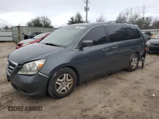 2006 Honda Odyssey EX-L with VIN 5FNRL38616B460593, listed as a Copart auction lot 46496915 with 205,948 mi miles and Salvage Title. Bid and sale history available at carsss.com. Image 1.