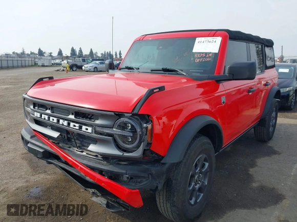 2022 Ford Bronco with VIN 1FMDE5BH4NLB12997, listed as a IAAI auction lot 41473624 with 49,011 mi miles. Bid and sale history available at carsss.com. Image 17.