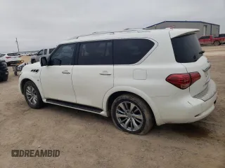 2016 Infiniti QX80 with VIN JN8AZ2NE4G9124227, listed as a Copart auction lot 43040465 with 0 mi miles and Salvage Title. Bid and sale history available at carsss.com. Image 2.