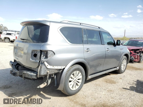 2017 Nissan Armada SL with VIN JN8AY2ND9H9006380, listed as a Copart auction lot 51239845 with 172,647 mi miles and Salvage Title. Bid and sale history available at carsss.com. Image 3.