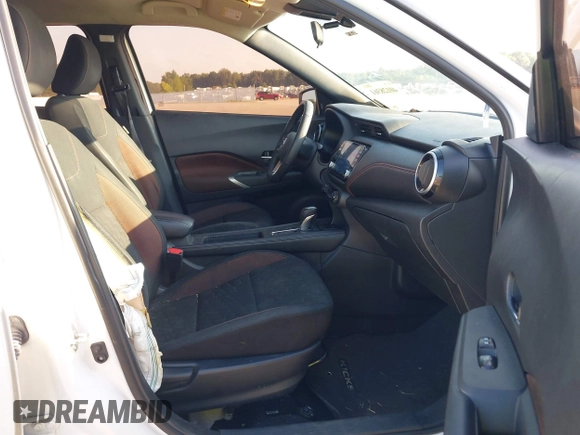 2021 Nissan Kicks SR with VIN 3N1CP5DV3ML529482, listed as a IAAI auction lot 40128361 with 65,686 mi miles and . Bid and sale history available at DreamBid. Image 5.