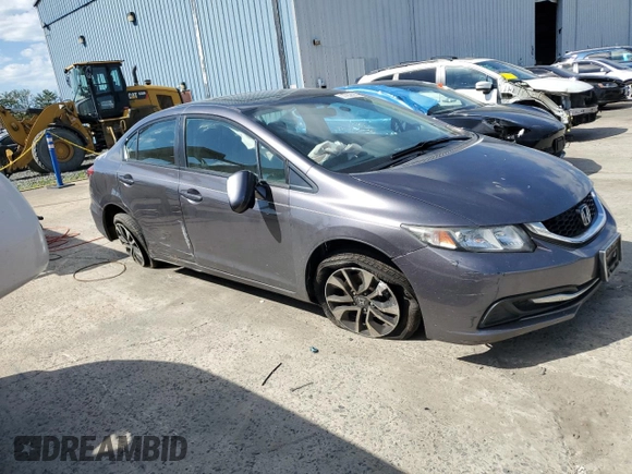 2015 Honda Civic EX z VIN 19XFB2F85FE248225, wystawiony jako Copart lot #57252085 z przebiegiem Nie podano mil oraz Szkoda całkowita • Salvage title. Historia ofert i sprzedaży dostępna na DreamBid. Obrazek 4.
