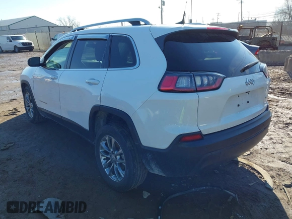 2020 Jeep Cherokee Latitude Plus with VIN 1C4PJLLB0LD643021, listed as a IAAI auction lot 41541601 with 48,459 mi miles. Bid and sale history available at carsss.com. Image 3.