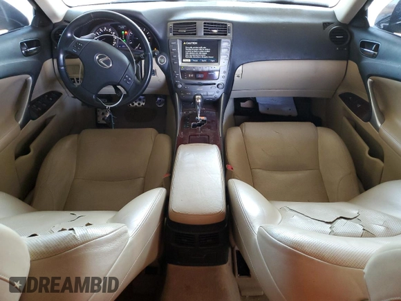 2007 Lexus IS 350 with VIN JTHBE262372012011, listed as a Copart auction lot 63814275 with 133,177 mi miles and Salvage title. Bid and sale history available at DreamBid. Image 8.