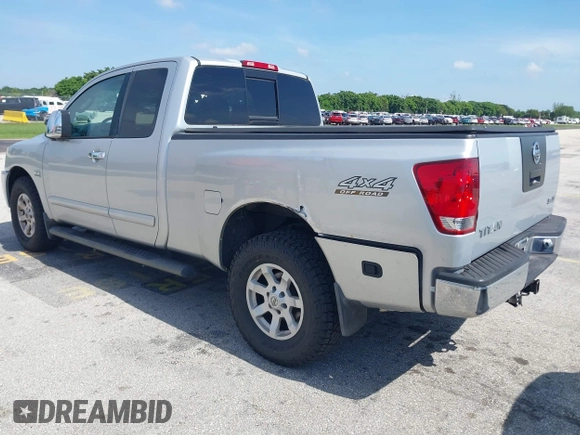 2004 Nissan Titan SE с VIN 1N6AA06B64N576675, выставлен на аукционе IAAI как лот 42689929 с пробегом 57 120 миль миль и . История ставок и продаж доступна на DreamBid. Изображение 3.